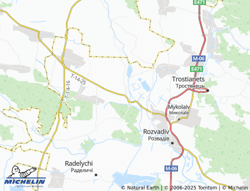 MICHELIN Verbizh map - ViaMichelin