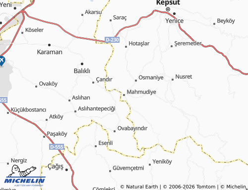 MICHELIN Mahmudiye map - ViaMichelin