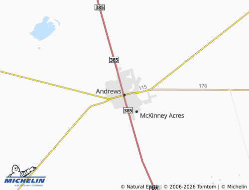 Carte MICHELIN Andrews - ViaMichelin