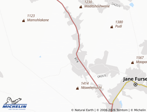 MICHELIN-Landkarte Ga-Phahla - ViaMichelin