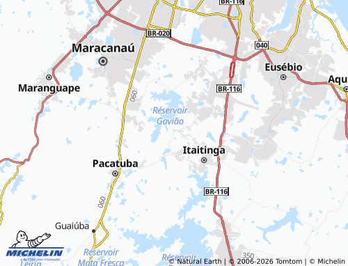 MICHELIN Caracanga map - ViaMichelin