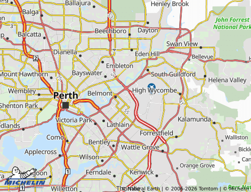 MICHELIN Redcliffe map - ViaMichelin