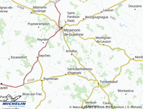 Carte MICHELIN Armillac - ViaMichelin