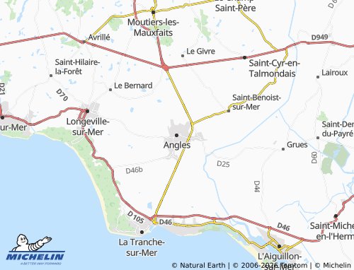 Mappa MICHELIN Angles - ViaMichelin