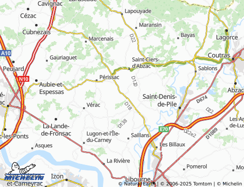 MICHELIN Caillon map - ViaMichelin
