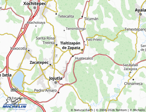 Kaart MICHELIN Huatecalco - ViaMichelin