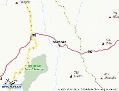 Carte MICHELIN Mwanza - ViaMichelin