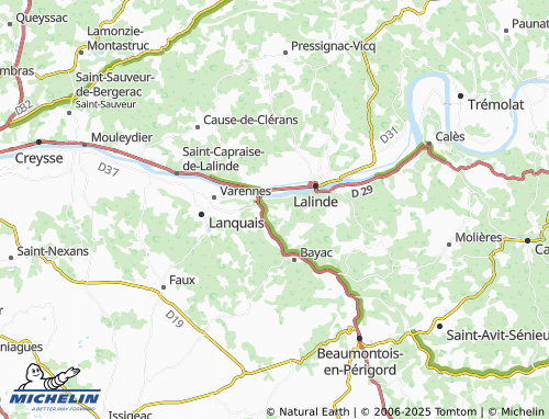 Carte MICHELIN Bourgnac - ViaMichelin