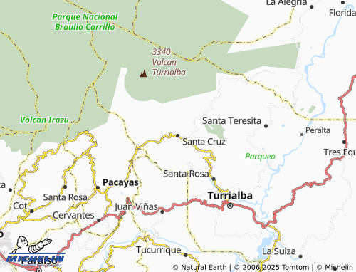 MICHELIN Santa Cruz map - ViaMichelin