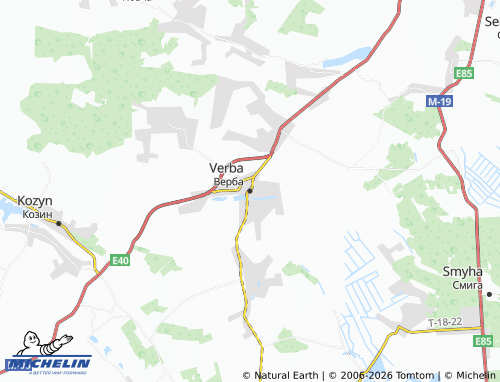 Mappa MICHELIN Verba - ViaMichelin