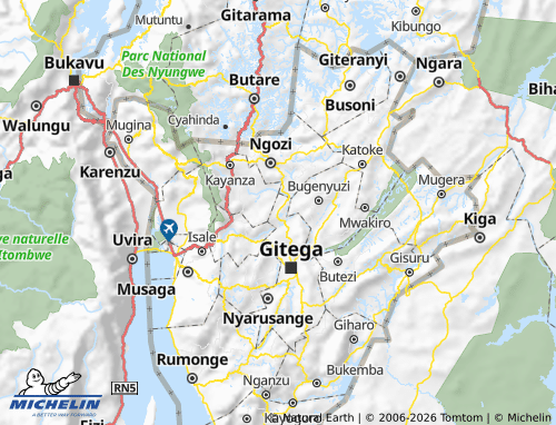 Mappa MICHELIN Mutaho - ViaMichelin