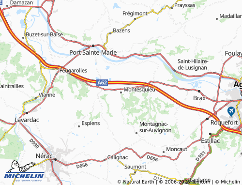 MICHELIN Montesquieu map - ViaMichelin