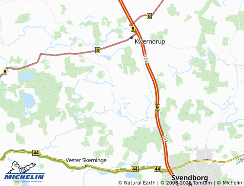 Mapa MICHELIN Sandbjerg Huse - ViaMichelin