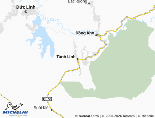 MICHELIN Tánh Linh map - ViaMichelin