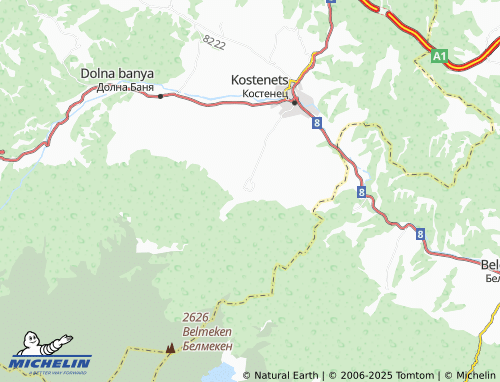 MICHELIN selo Kostenets map - ViaMichelin