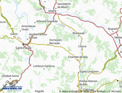 Carte MICHELIN Etcharry - ViaMichelin