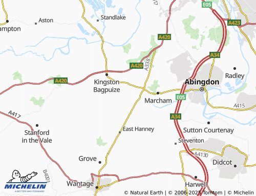 Mappa MICHELIN Garford - ViaMichelin