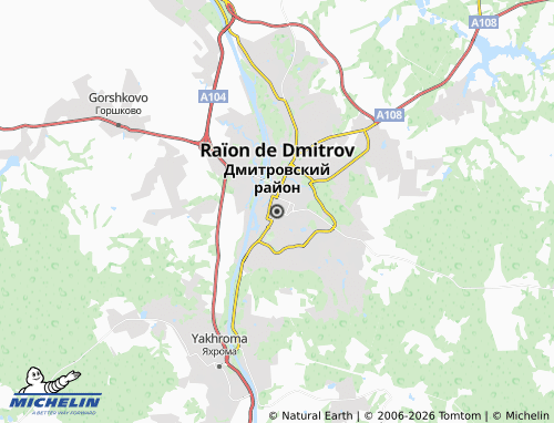 MICHELIN-Landkarte Dmitrowski Rajon - ViaMichelin