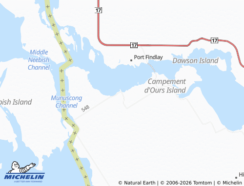 MICHELIN Richards Landing map - ViaMichelin