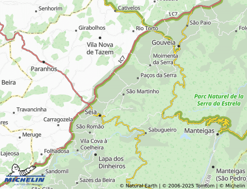 MICHELIN São Martinho map - ViaMichelin