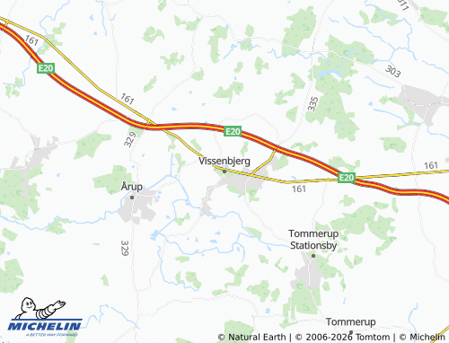 Carte MICHELIN Vissenbjerg - ViaMichelin