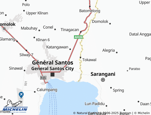 MICHELIN Ligaya map - ViaMichelin
