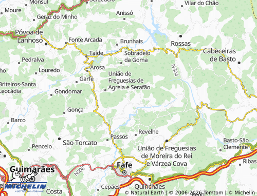MICHELIN Arribas map - ViaMichelin