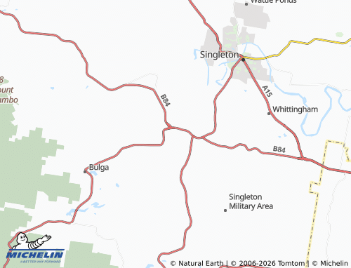 Mapa MICHELIN Mount Thorley - ViaMichelin