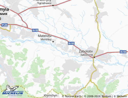 MICHELIN Semakivtsi map - ViaMichelin