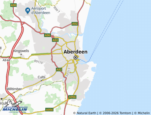MICHELIN Aberdeen map - ViaMichelin