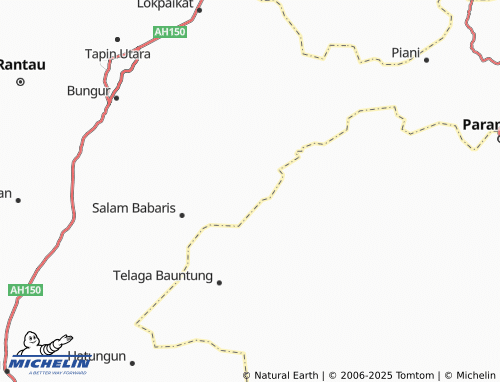 MICHELIN Rantau Bujur map - ViaMichelin