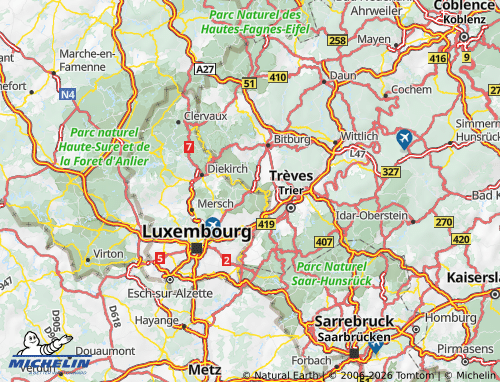 Carte MICHELIN Echternach - ViaMichelin