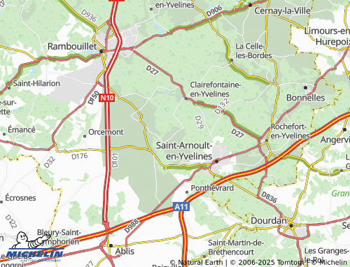 MICHELIN Loireux map - ViaMichelin