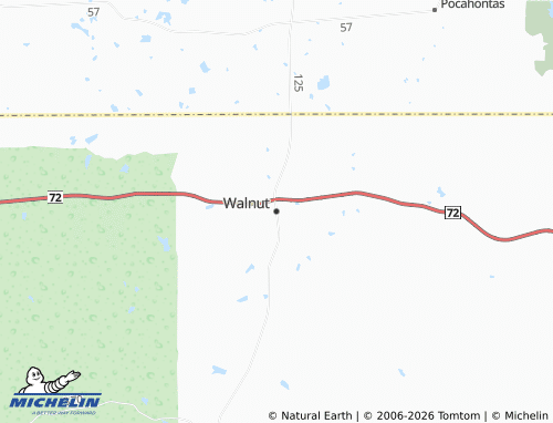 Mappa MICHELIN Walnut - ViaMichelin