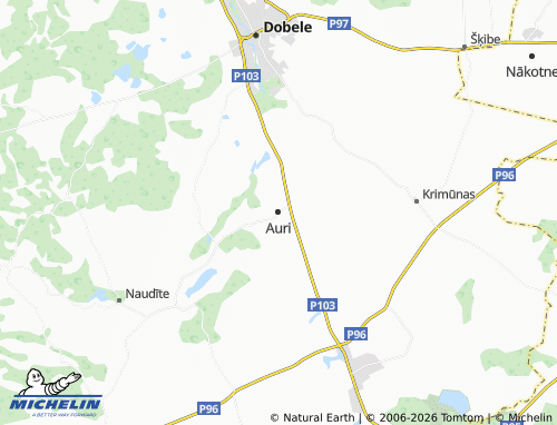 Mapa MICHELIN Auri - ViaMichelin