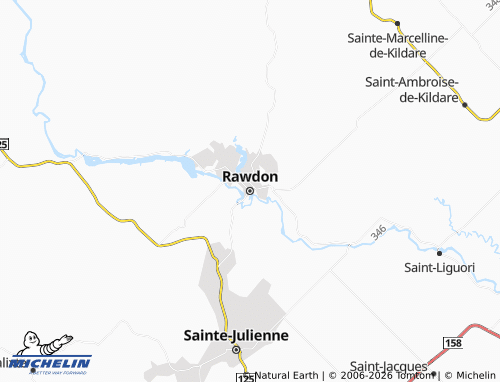 Kaart MICHELIN Rawdon - ViaMichelin