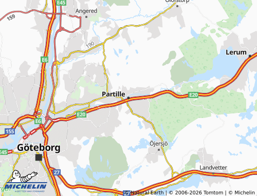 Carte MICHELIN Partille - ViaMichelin