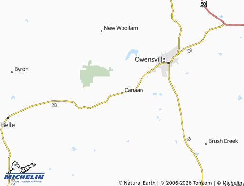 Carte MICHELIN Canaan - ViaMichelin