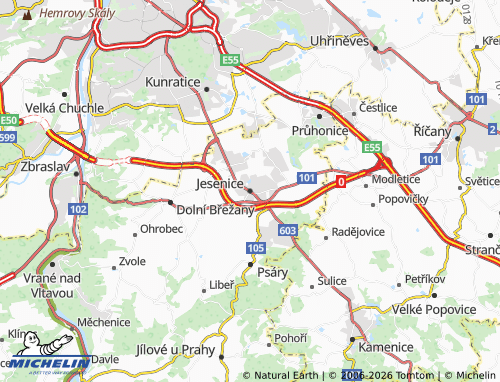 MICHELIN Jesenice map - ViaMichelin