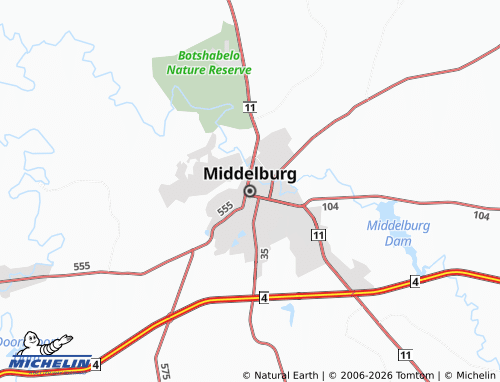 MICHELIN Middelburg map - ViaMichelin