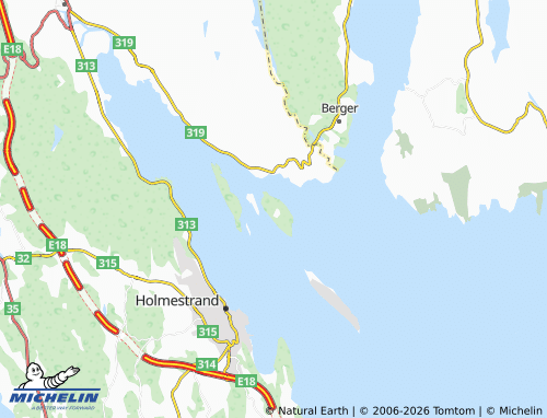 MICHELIN Bjerkøy map - ViaMichelin