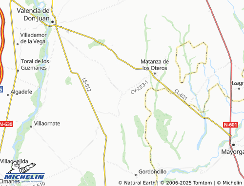 MICHELIN Castilfalé map - ViaMichelin