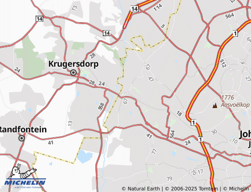 MICHELIN Princess Agricultural Holdings Extension 2 map - ViaMichelin