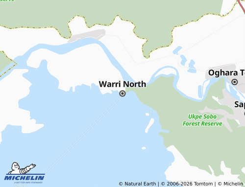 Mappa MICHELIN Warri North - ViaMichelin