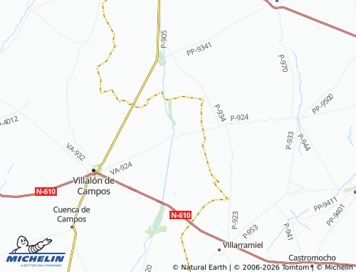 MICHELIN Herrín de Campos map - ViaMichelin