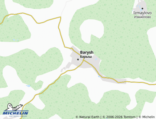 MICHELIN-Landkarte Barysh - ViaMichelin