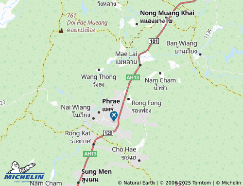 MICHELIN Thung Hong map - ViaMichelin