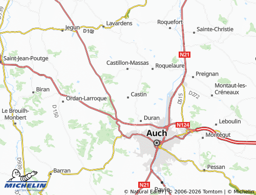 Mappa MICHELIN Castin - ViaMichelin