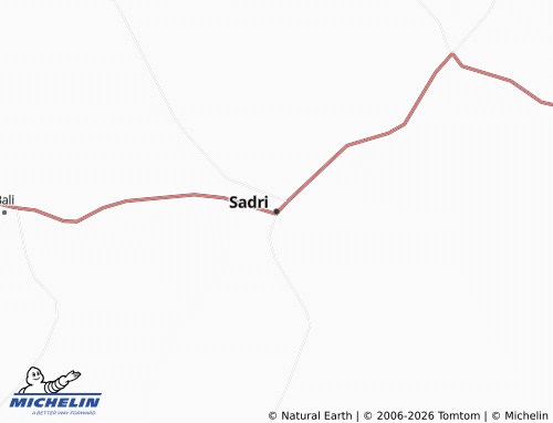 Mapa MICHELIN Sadri - ViaMichelin