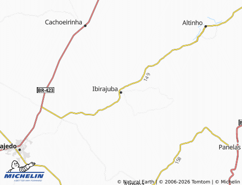 MICHELIN Ibirajuba map - ViaMichelin